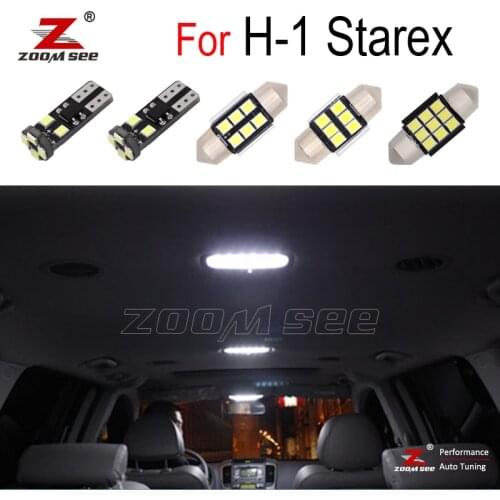 Canbus No Error LED Interior Dome Map Reading Light Bulb Kit For Hyundai H-1 H1 Starex Grand Starex i800 1997-2015 Accessories