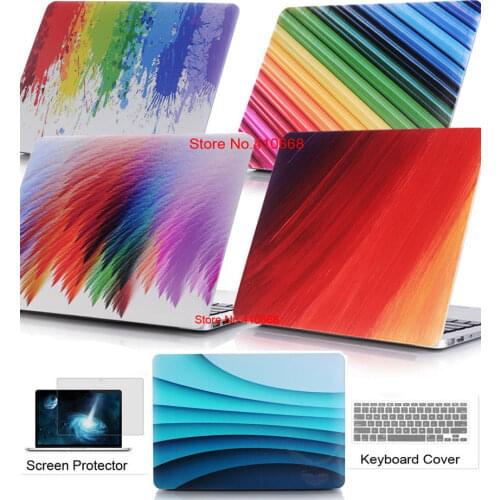Color Gradient Shell Case Laptop Cover For Mac book 11 12 13.3 15.4 inch For Apple macbook 11 12 13 15 Air Pro Retina Touchbar