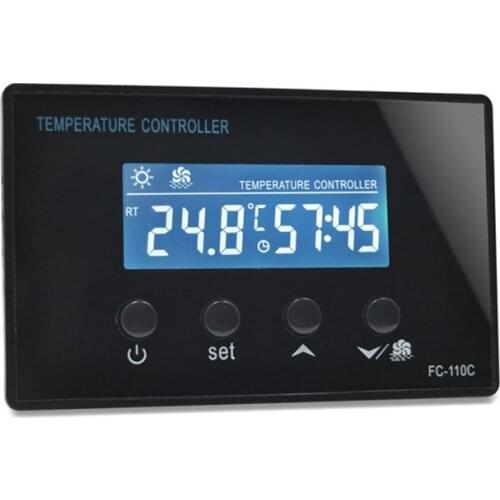 FC-110C 230V10A LCD Mini Sauna Room Foot Spa Digital Temperature Controller with Countdown Timer Regulator Thermostat