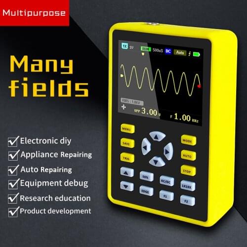 500MS/s Sampling Rate Digital Oscilloscope 5012H 2.4" LCD Display Screen Mini Oscilloscope with 100MHz Bandwidth