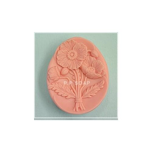 FM332 A bundle of flower soap mould fondant cake molds soap chocolate mould for the kitchen baking
