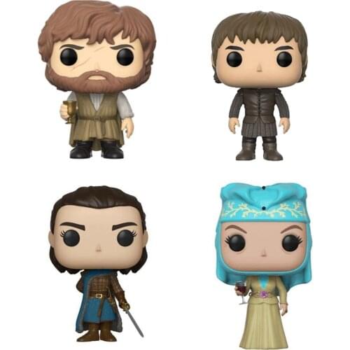With box game of throne BRAN STARK #52 OLENNA TYRELL #64 TYRION #50 ARYA STARK #76 Action Figures Collection Model Toys