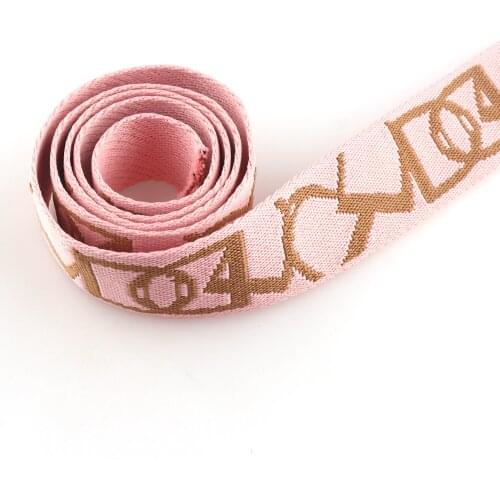 Cotton Webbing Strap 38mm(1.5") Pink Striped Canvas Fabric Belt Polyester Sewing Guitar Style Bag Leash Pet Collar
