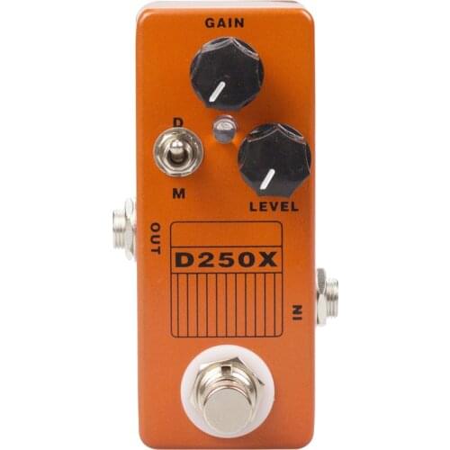 MOSKY D250X Analog Preamp Overdrive Mini Guitar Effect Pedal True Bypass Full Metal Shell Guitar Parts & Accessories