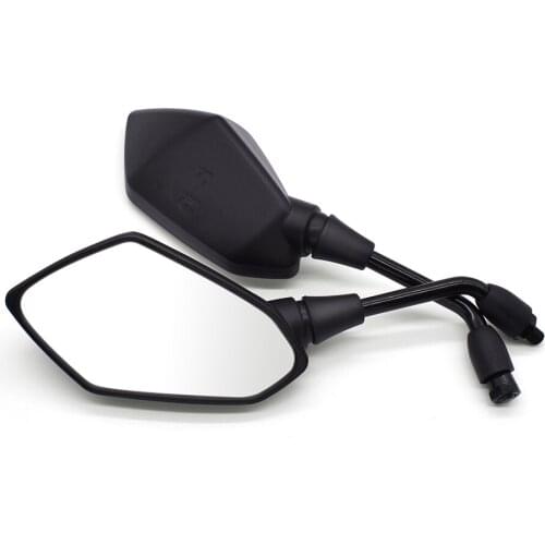 Motorcycle Mirror Side Convex Mirror 8mm 10mm Carbon Fiber Universial for Honda Black SpiRit NC750X CB1100 CRF1000L AFRICA TWIN