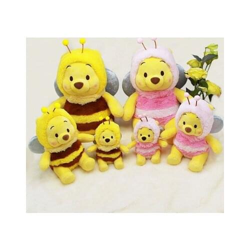 New WinnieThe Pooh The Bee Is Dressed Up Soft Stuffed Animal Doll Plush Toys Birthday Present For Child Girl Friend Gift 30CM