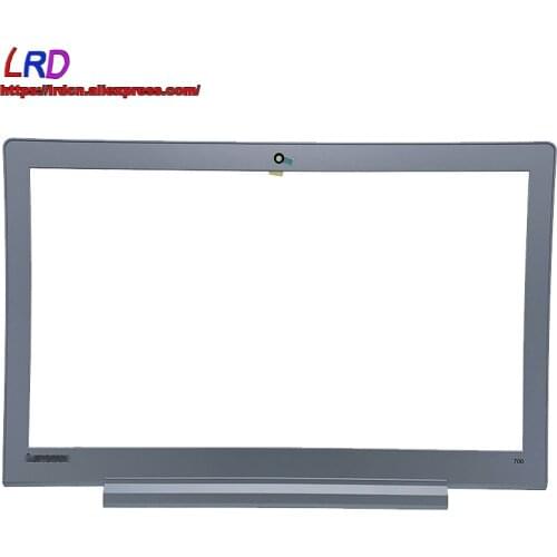 Original LCD Screen Front Cover Webcam Bezel Case For Lenovo Ideapad 700-15 700-15 ISK Laptop LCD Silver Screen Frame 5B30K85934