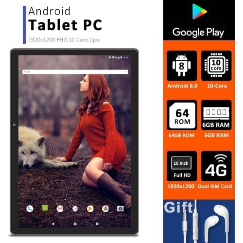 CIGE N9 10 Inch Tablet PC 6GB 64GB 1920x1200 FHD Android 10 Core 4G Lte Dual SIM WiFi TF Card For Childrens With Keyboard
