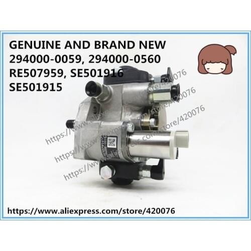 GENUINE AND BRAND NEW DIESEL COMMON RAIL FUEL PUMP 294000-0059, 294000-0560, RE507959, SE501915, SE501916