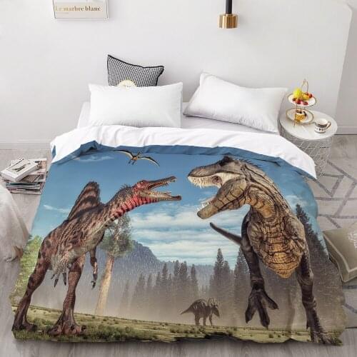 3D HD Digital Printing Custom Duvet Cover,Comforter/Quilt/Blanket case Kids/Baby/Children Bedding Dinosaurs in Jurassic Park