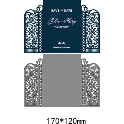 Hollow Lacework Frames Metal Cutting Dies for DIY Scrapbooking Photo Album Frames Embossing Paper Craft Creative Cut Dies New