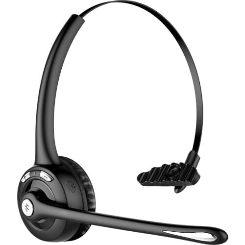 Professional Noise Cancelling Wireless Bluetooth headphone With Microphone 13H Talking Time For Driver Call Center Skype Office