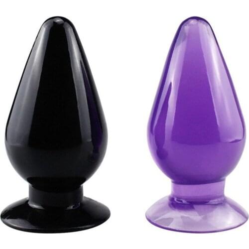 Super Thick Male And Female Masturbation Device Anus Expansion Anus Black and Pupler Transparent Cone Big Anal Plug New Gift