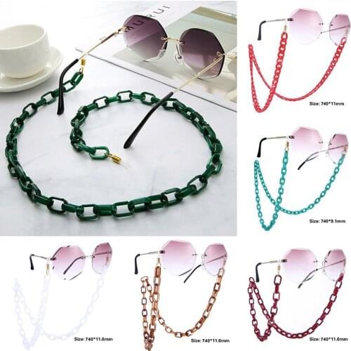Unisex Lanyard Sunglasses Chain Acrylic Reading Glasses Chains Hanging Neck Chains Cords Holder Eyeglasses Straps Rope Lanyard