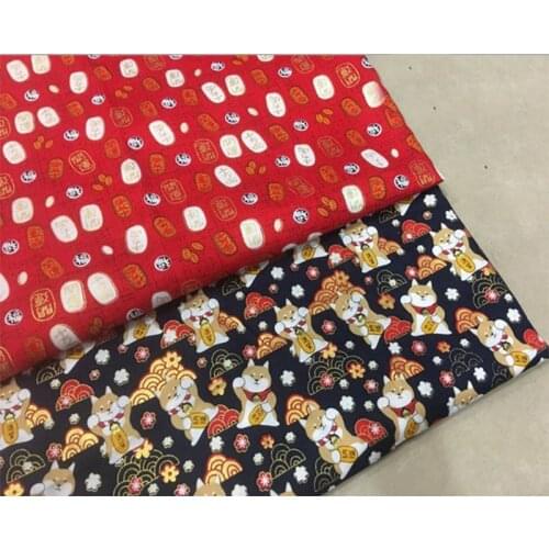High quality 100% cotton sateen printed fabric used for Quilting sewing dress women clothing skirt curtain by 100x150cm
