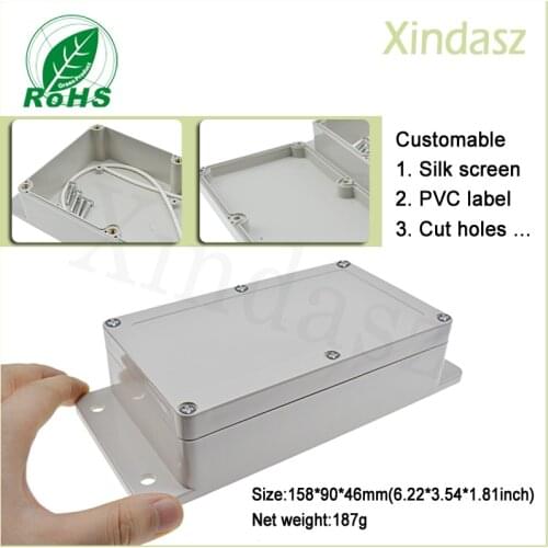 XD-F7)158*90*46mm Free shipping Wall Mounting outdoor plastic enclosures abs plastic enclosures custom plastic enclosures