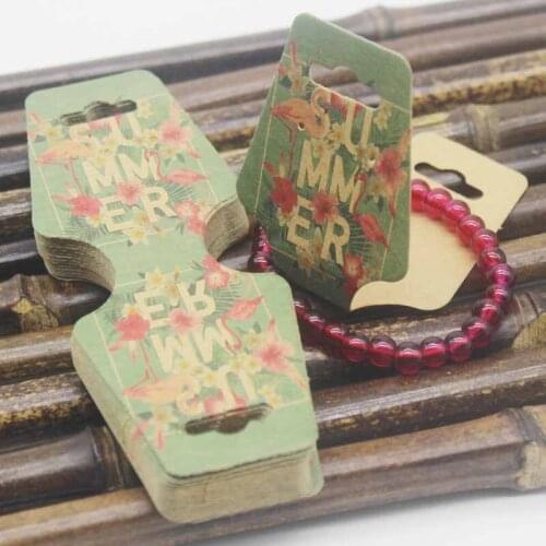 Jewelry Necklace earring set card 50pcs white /brown color flower and bird styles hair accessoreis bracelet dispaly card