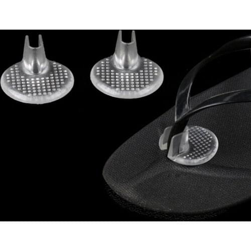 1 Pair Transparent Silicon Gel Shoes Inserts shoe-pad Cushion Flip flop Sandals Toe Separator Massage Insole