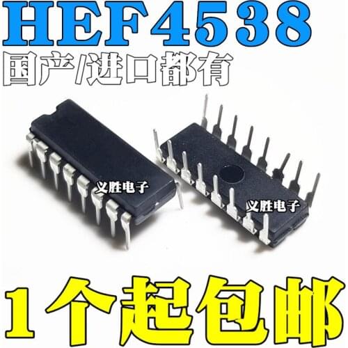 10 pçs/lote/HEF4538 HEF4538BP CD4538BE CD4538BCN DIP16