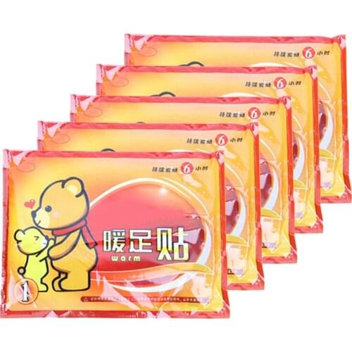 5 Packs Of Warmer Stick Lasting Heat Patch Keep Hand Feet Foot Warm Paste Pad Sticks For Heating The Feet Keeping The Feet Warm