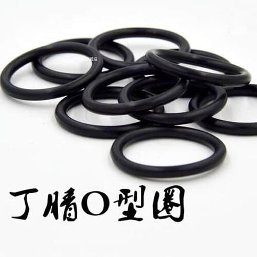 50pcs Black NBR Oil and abrasion resistant WD 1.8mm Ding Qing rubber O-ring Seal ring Small circle inside diameter 1.8mm-4.5mm