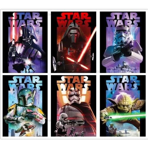 Disney 5d Diy Diamond Painting Marvel Portrait Vader Yoda Movie Retro Poster Diamond Mosaic Embroidery Cross Stitch Home Decor