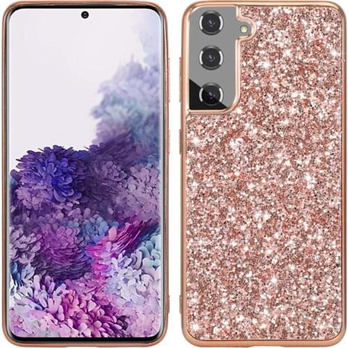 For Samsung Galaxy S21 Plus S21FE 5G Case Silicone Bling Glitter Crystal Sequins Soft TPU Phone Cover For S21 Ultra Fe Fundas