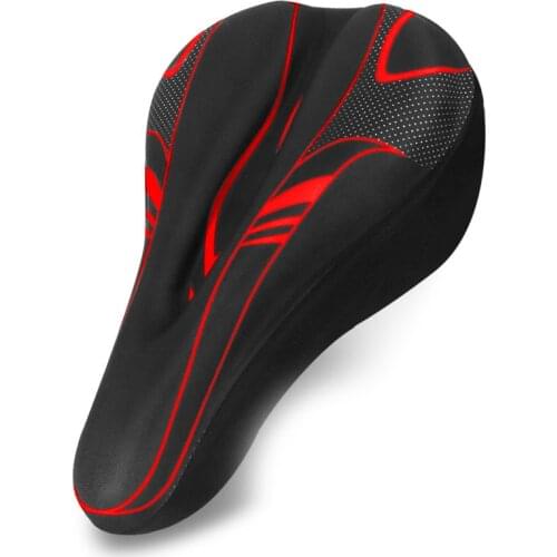 Mountain Bike Seat Cover Bicycle Seat Cushion Bicycle Thickened Silicone Sponge Seat Cushion Soft Saddle Equipment Accessories
