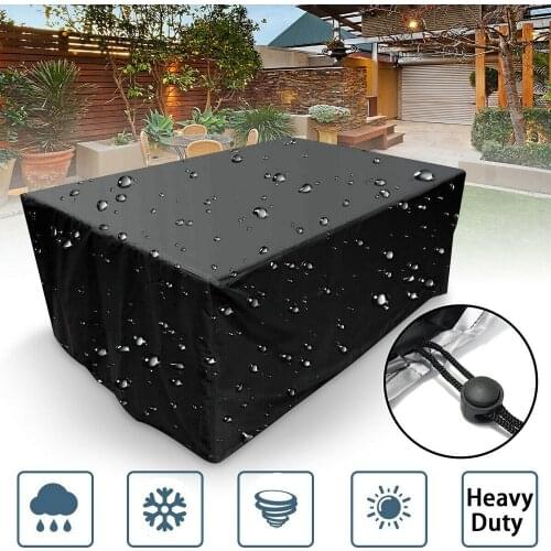 Waterproof BBQ Grill Cover 210D Oxford Cloth For Outdoor Furniture Table Chair Sofa Rain Cover Garden Dustproof Protective Case