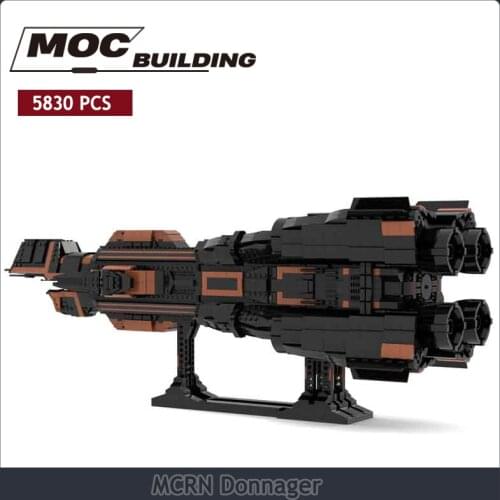 Space War series childrens building blocks, expandable building block toys, MCRN Donnager, MOC building block toys, gifts