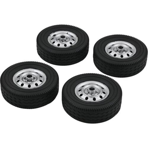 For WPL D12 RC Car Upgrade Wheel Rim Tires Replacement Rubber Tires(4pcs/set )
