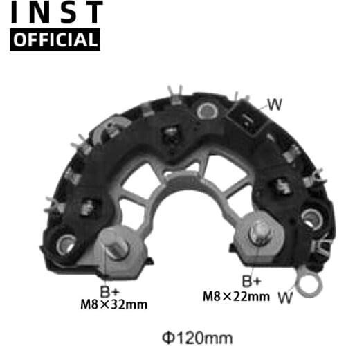 ALTERNATOR GENERATORS RECTIFIER BRIDGE FOR BHP120100 F00M123224 F00M123252 0124325064 0124325118 ALB5064 ALB5234 RB161H