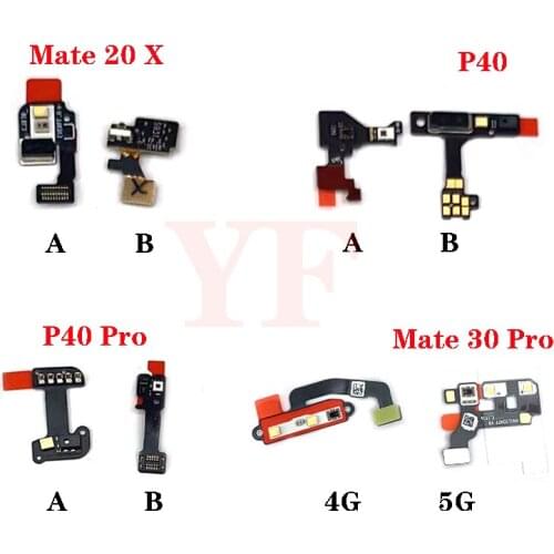 For Huawei Honor V10 V20 V30 Pro Mate 20 X 30 P40 Nova 7 Magic 2 8C Light Proximity Sensor Flex Cable