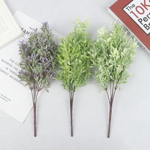 Artificial Plant Green Grass Plastic Leaf Pant Simulation Flower Green Plant