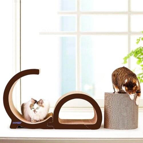 Splicing Combined Corrugated Cat Scratch Board Cat Multifunctional Grinding Claw For Sleeping And Entertainment Set Toy Cat Nest