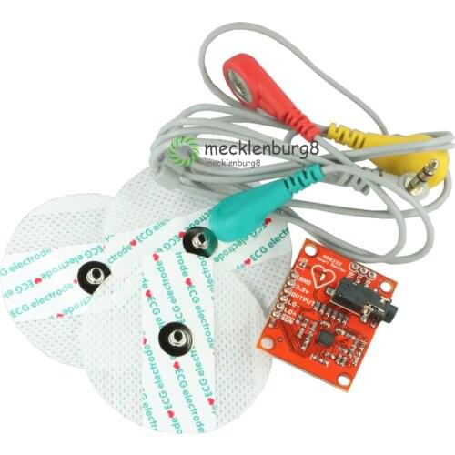 Ecg Module AD8232 Ecg Measurement Pulse Heart Ecg Monitoring Sensor Module Kit for Arduino AD8232 Monitor Diy Kit