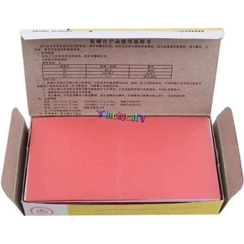 1.3mm Thickness Dental Lab Material Base Plate Red Dental Wax Dentist Auxiliary Material