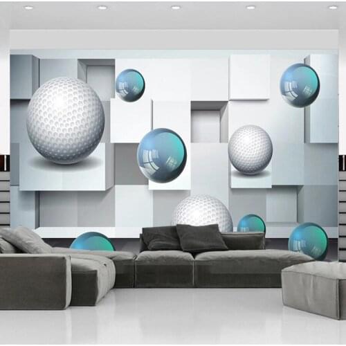 Custom 3D mural wallpaper crystal ball abstract 3D background wall decoration mural wallpaper