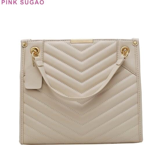 Pink Sugao luxury handbags women bags designer leather shoulder bag tote bag women purse 2019 purses and handbags tote bag new