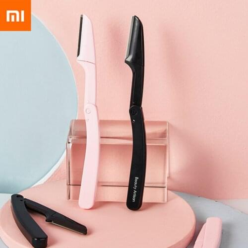 Xiaomi Youpin Portable Eyebrow Trimmer Foldable Hair Remover Set Women Face Razor Eyebrow Trimmers Blades Shaver Eyebrow tool