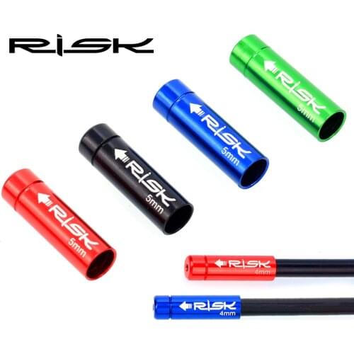 RISK 10pcs/lot Universal 4mm/5mm MTB Road Bike Bicycle Brake Shift Derailleur Cable End Cap Wire Tip Housing Ferrules Crimps