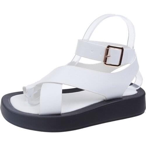 Women Summer Sandals Heel Sandals Fashion Platform Shoes 2021NEW Fashion Sandals Non-slip Black And White Basic