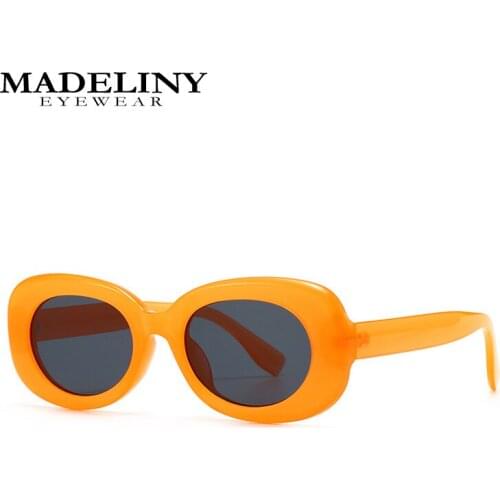 MADELINY New Fashion Oval Sunglasses Women Small Frame Sun Glasses Luxury Brand Designer Eyewear For Female uv400 MA493