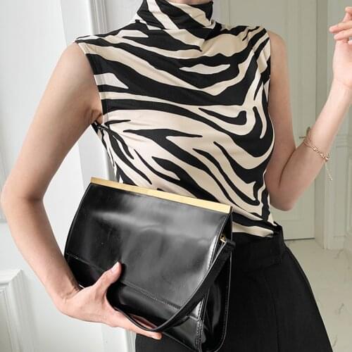 Alien Kitty 2021 New Summer Women Sexy Girl Tops Female Solid Outer Under Wear Slim Bottom Sweet Office Lady Elegant Leopard