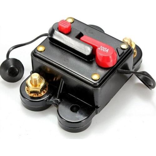 1 pcs Audio Rresettable Fuse Electric Disconnector 200A DC12V Car Breaker Convenient Circuit Breaker for Car Marine Boat Bike St