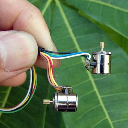 1Correct 4 Wire 2 Phase Miniature stepper motor micro stepping motor (diameter:8 mm ,Height:8.2 mm)