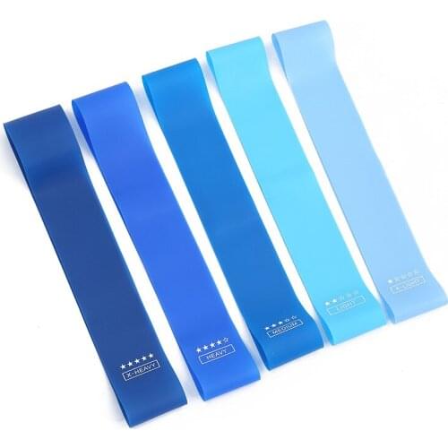 5PCS Elastic Bands For Fitness Resistance Bands Exercise Gym Strength Training Fitness Gum Pilates Sport Workout Equipment