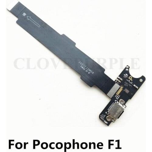 5X For Xiaomi Pocophone F1 mi F1 USB Charging Board Flex Cable & Motherboard MainBoard Main Board Connections Line Flex Cable