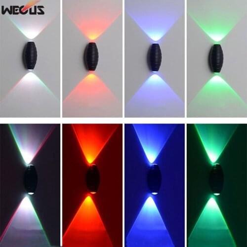 WECUS) Die-cast aluminum outdoor waterproof wall light, creative outdoor balcony/corridor wall light, TV background wall light