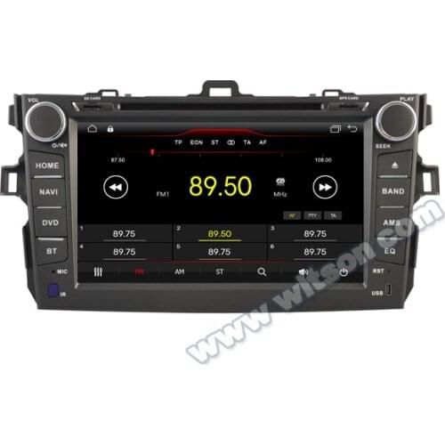 8" Android 10 OS Car DVD Multimedia Navigation GPS Radio for Toyota Corolla 2007-2012 with Built-in Digital Signal Processor